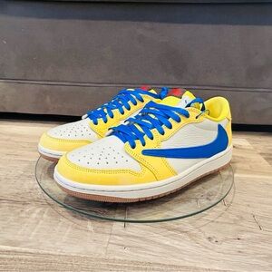 Nike Air Jordan 1 Low x Travis Scott Canary Yellow Women's Size 9 (M7.5)